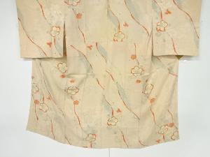 アンティーク　紋錦紗梅模様単衣長襦袢